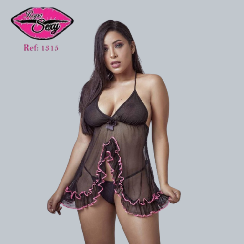 Babydoll Transparente REF 1315 Ropa Sexy