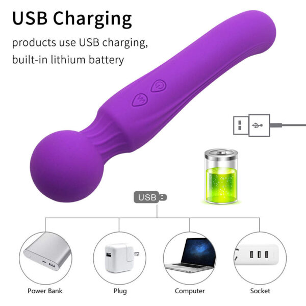 Vibrador Masajeador Hitachi doble estimulación Doble Motor