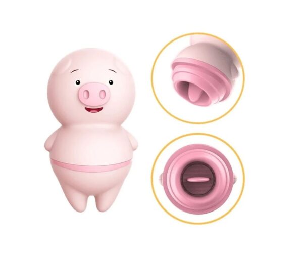 Vibrador Clítoris Cerdito con Lengua