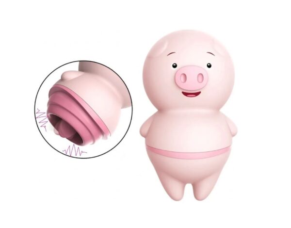 Vibrador Clítoris Cerdito con Lengua