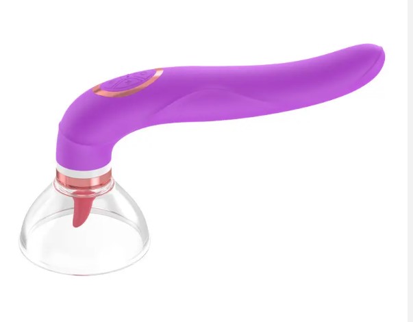 Vibrador Lengua con copa de succión Doble estimulación - Imagen 2