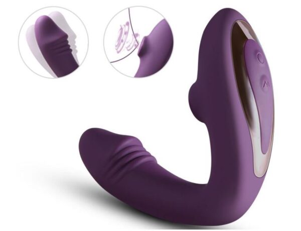 Vibrador Succionador 2 En 1 Control Remoto