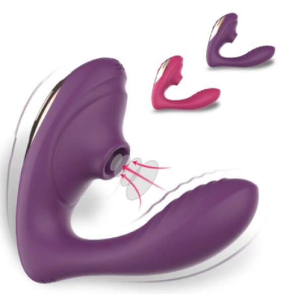 Vibrador Succionador 2 En 1 Control Remoto