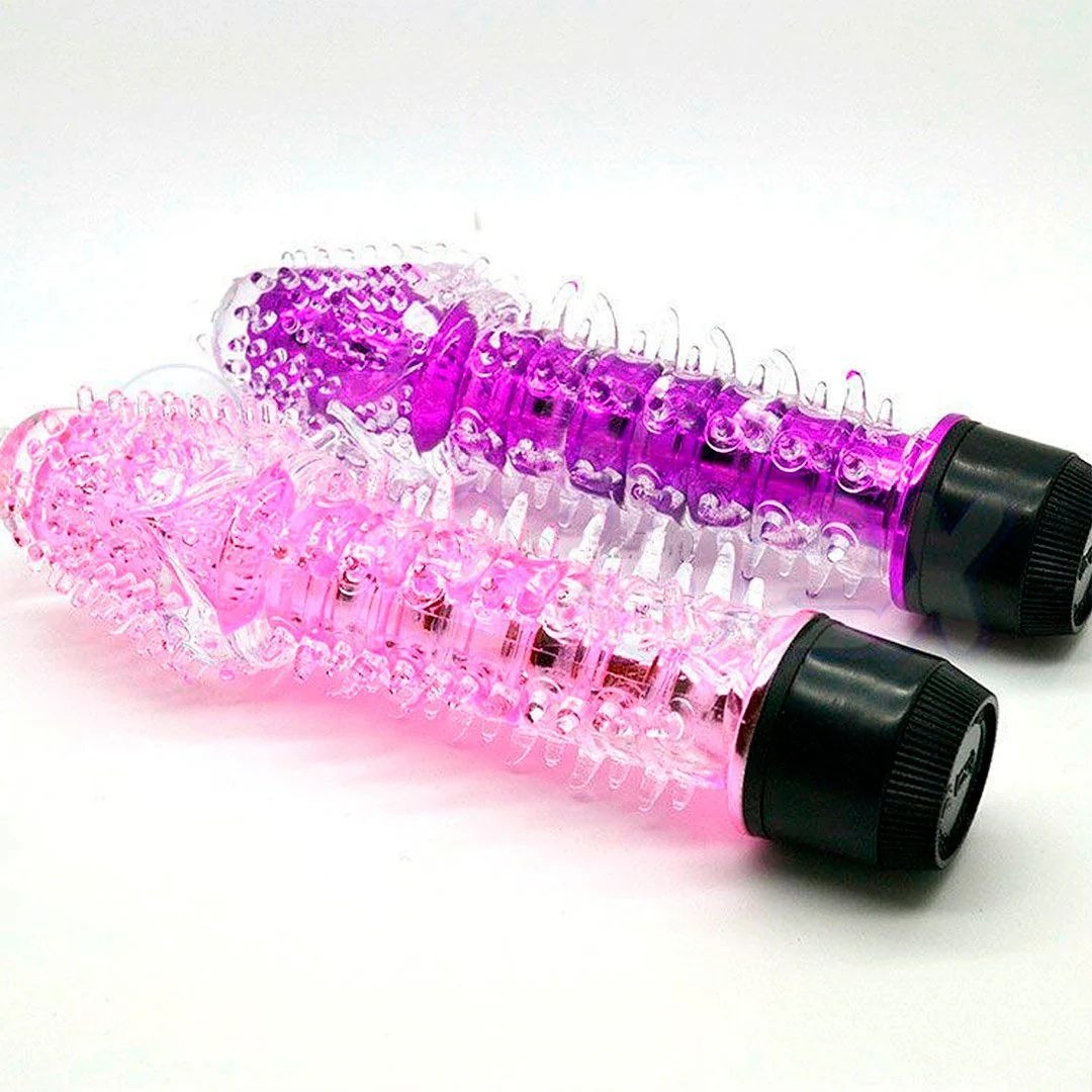 Vibrador Consolador Erizo Con Funda Texturizada