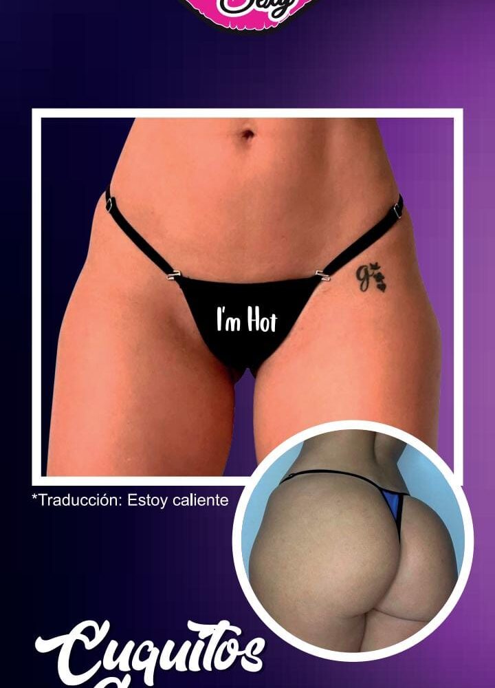 Panty Ajustable Con Mensaje Erótico.