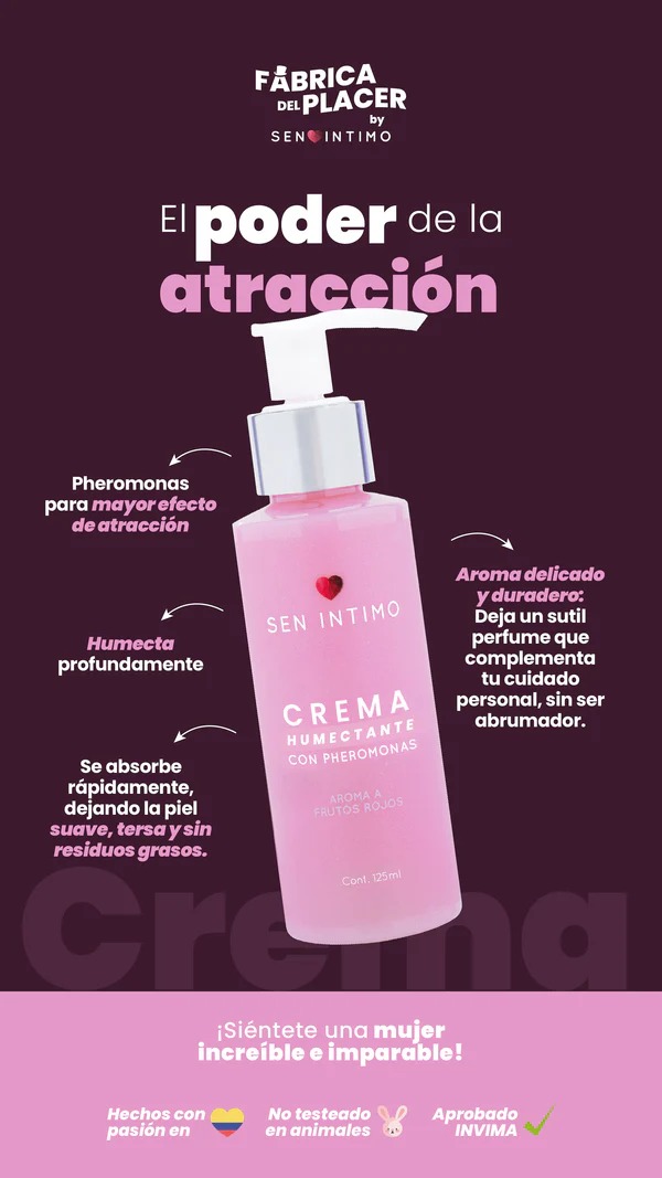 Crema Humectante Con Pheromonas X 125 ml.