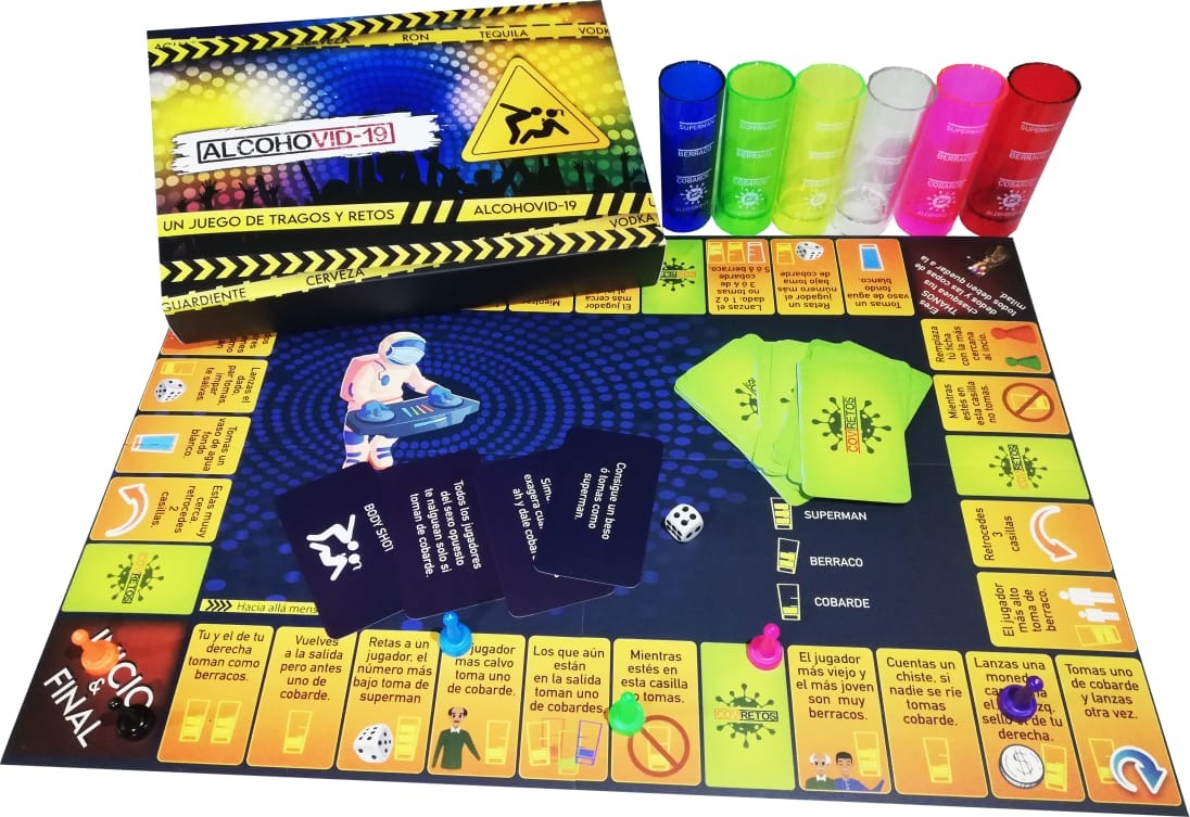 Alcohovid 19 Juego De Mesa Copas Y Amigos