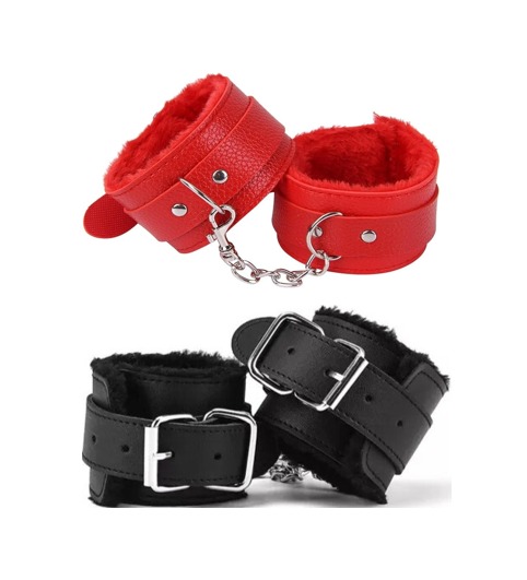 Esposas BDSM Cuero Con Felpa