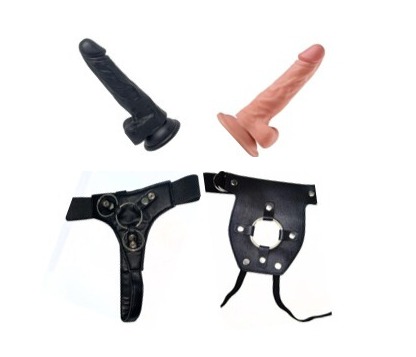 COMBO ARNES DE CUERO + DILDO