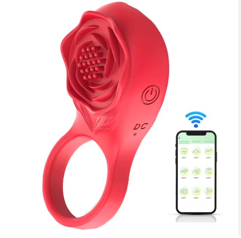 Portada Anillo Vibrador Inteligente con Control por App – Diseño Rosa