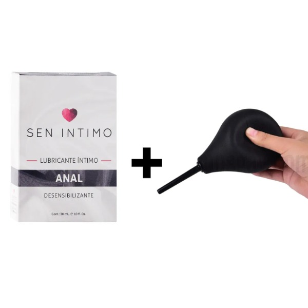 Lubricante Anal x30ml + Ducha Anal Pera