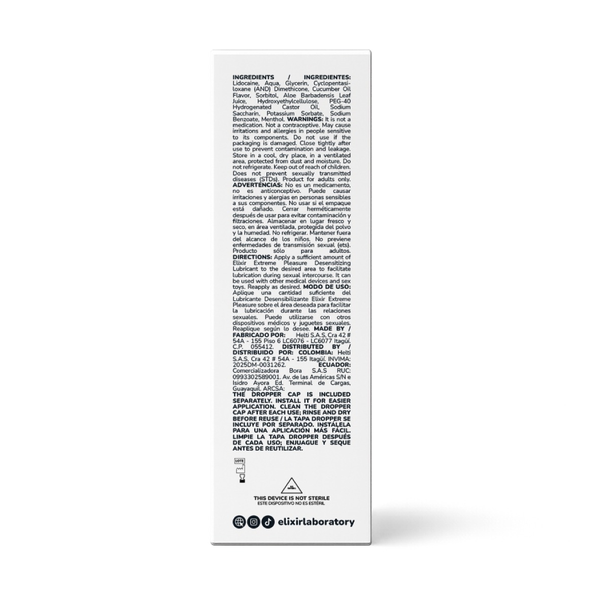 Anesty 30ml Lubricante íntimo Anal Desensibilizante Elixir - Imagen 3