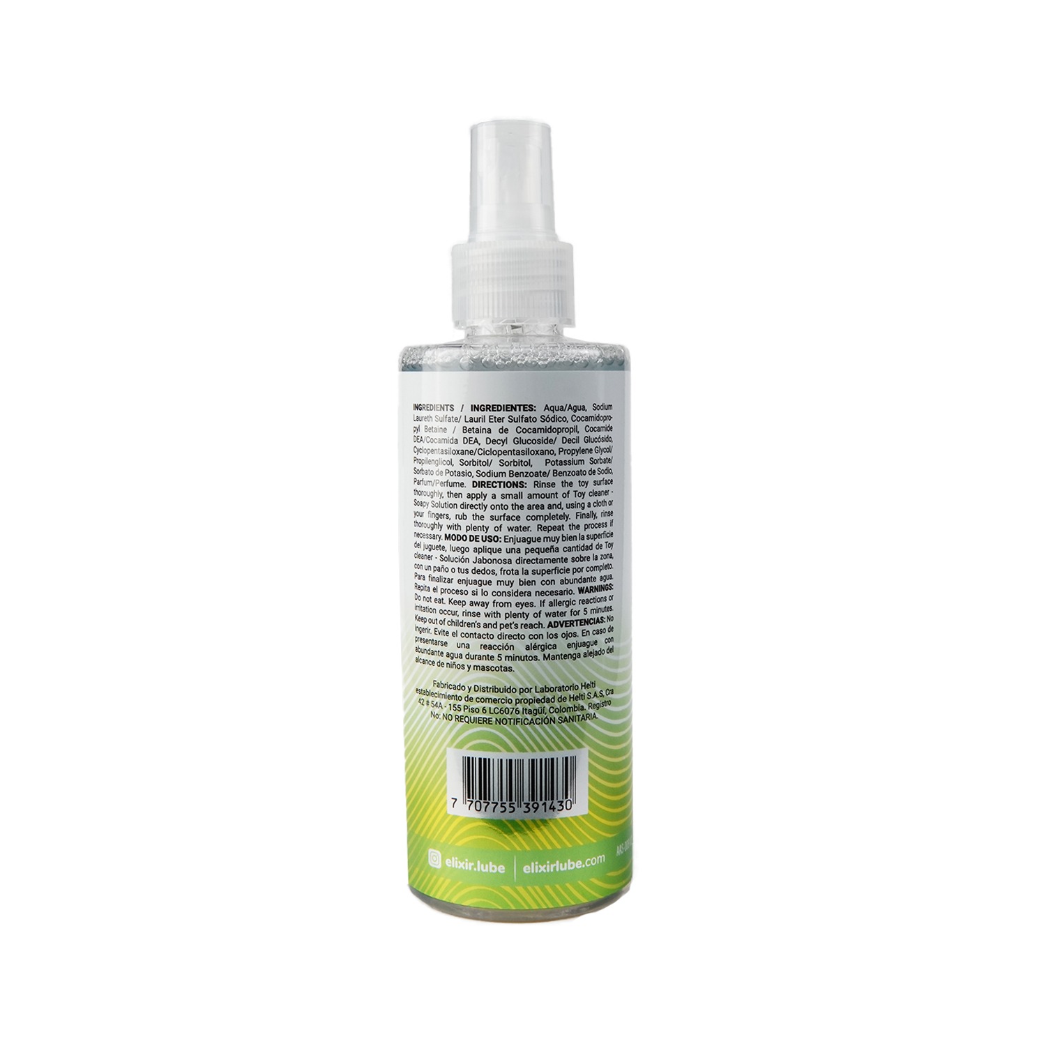 Limpiador De Juguetes Elixir De Melón x 120 ML - Imagen 2
