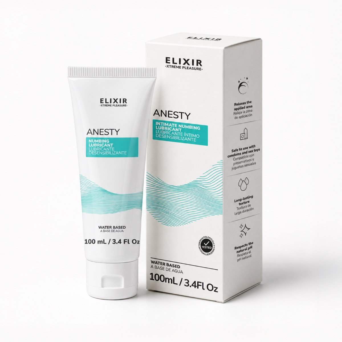 anestesy Elixir Anesty Lubricante íntimo Anal Desensibilizante x100ml